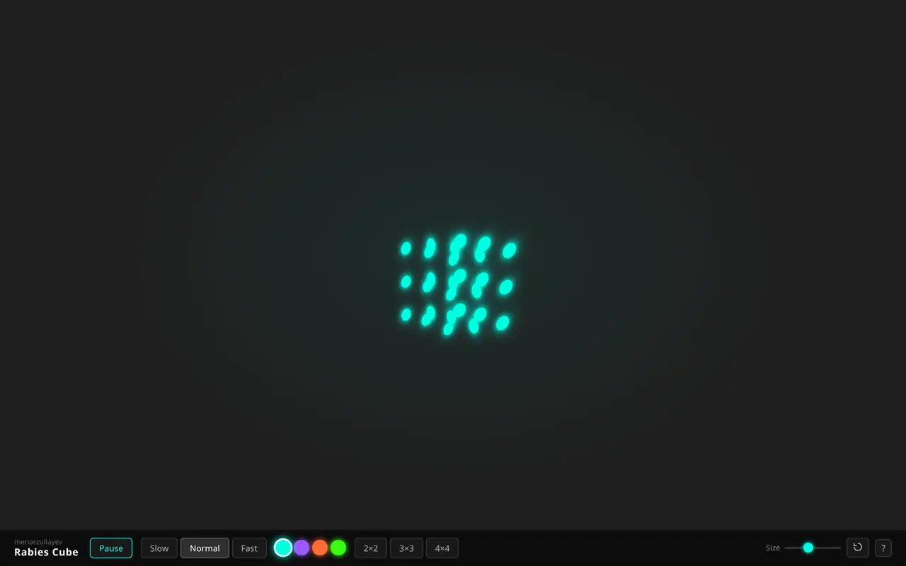Rabies Cube — live preview